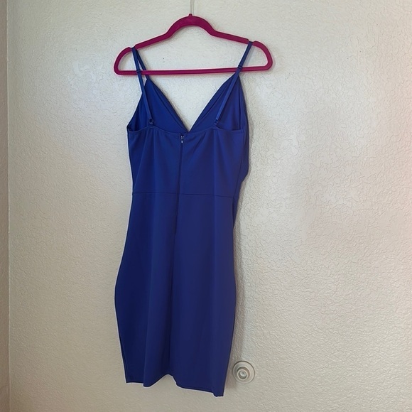 Windsor Ruched Cobalt Blue Mini Dress - Picture 2 of 7